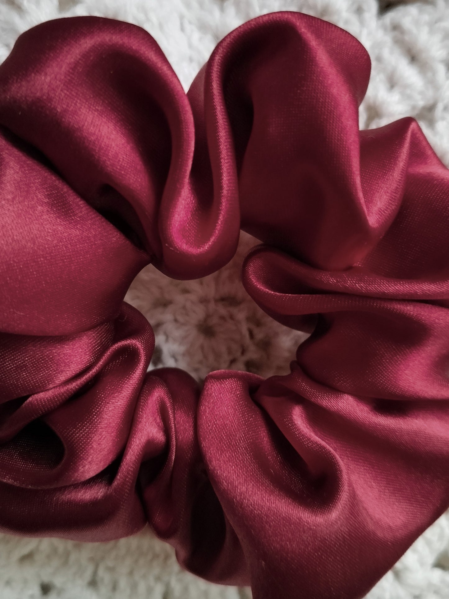 Mighty Maroon Plain Scrunchie