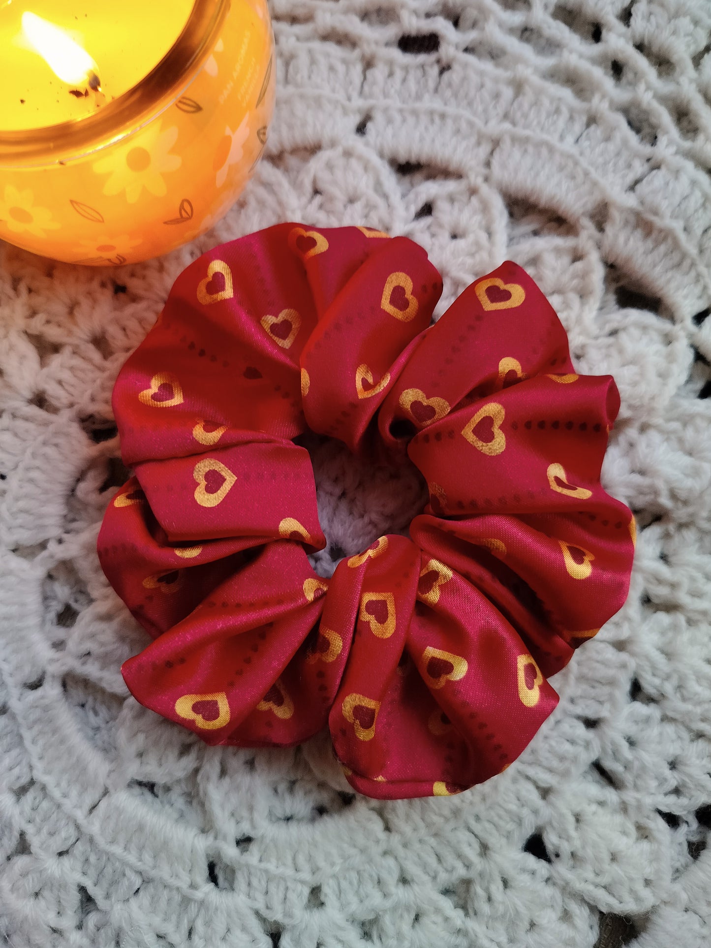 Golden Heart Valentine's Special Scrunchie