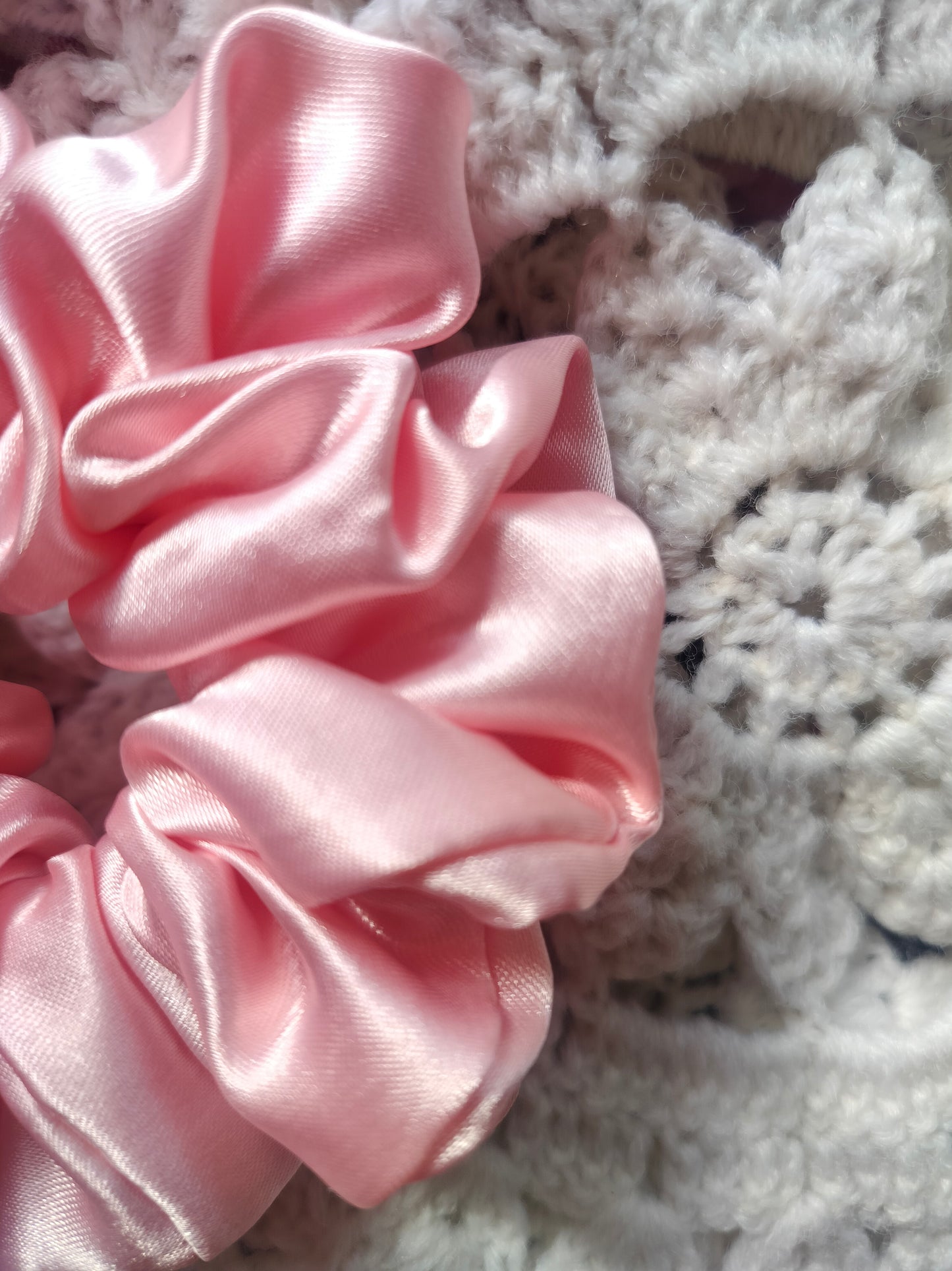 Peachy Plain Scrunchie
