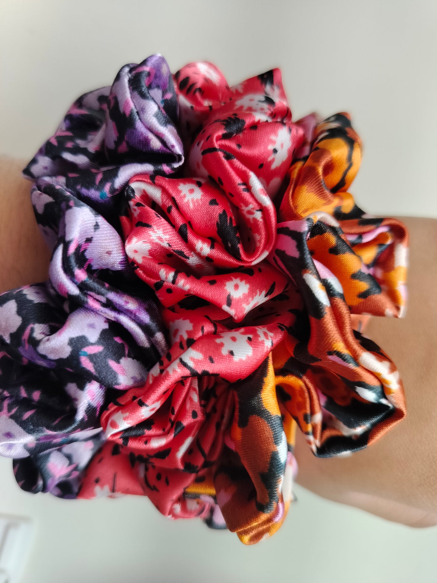 Floral Scrunchie Combo Pack