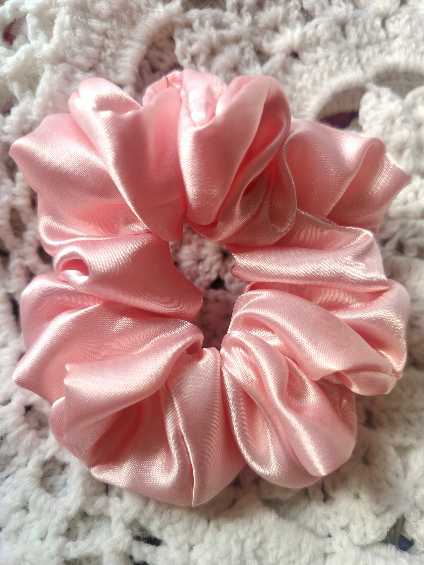 Peachy Plain Scrunchie