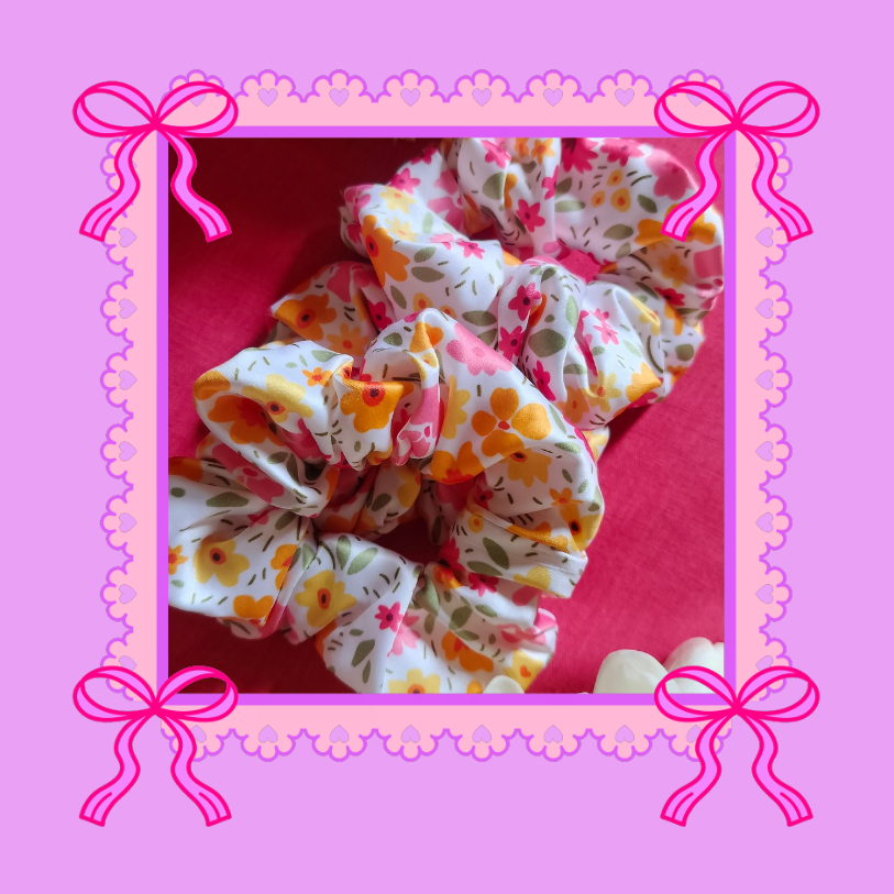 Floral Scrunchies