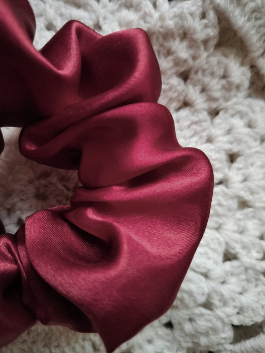 Mighty Maroon Plain Scrunchie