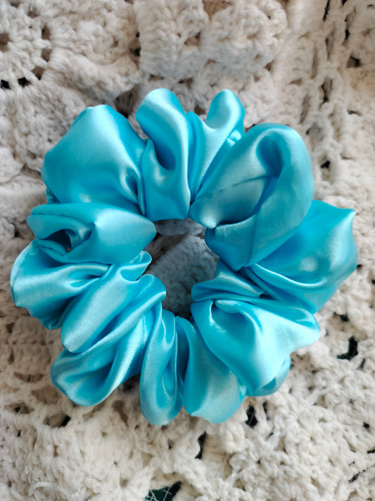 Baby Blue Plain Scrunchie