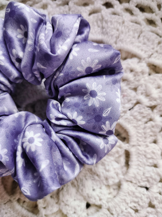 Purple Little Floral Scrunchie