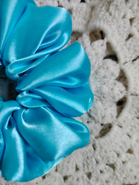 Baby Blue Plain Scrunchie
